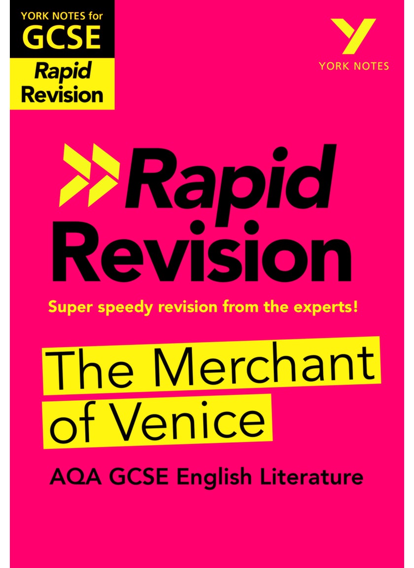 York Notes for AQA GCSE (9-1) Rapid Revision Guide: The Merchant of Venice - catch up, revise and be ready for the 2025 and 2026 exams 