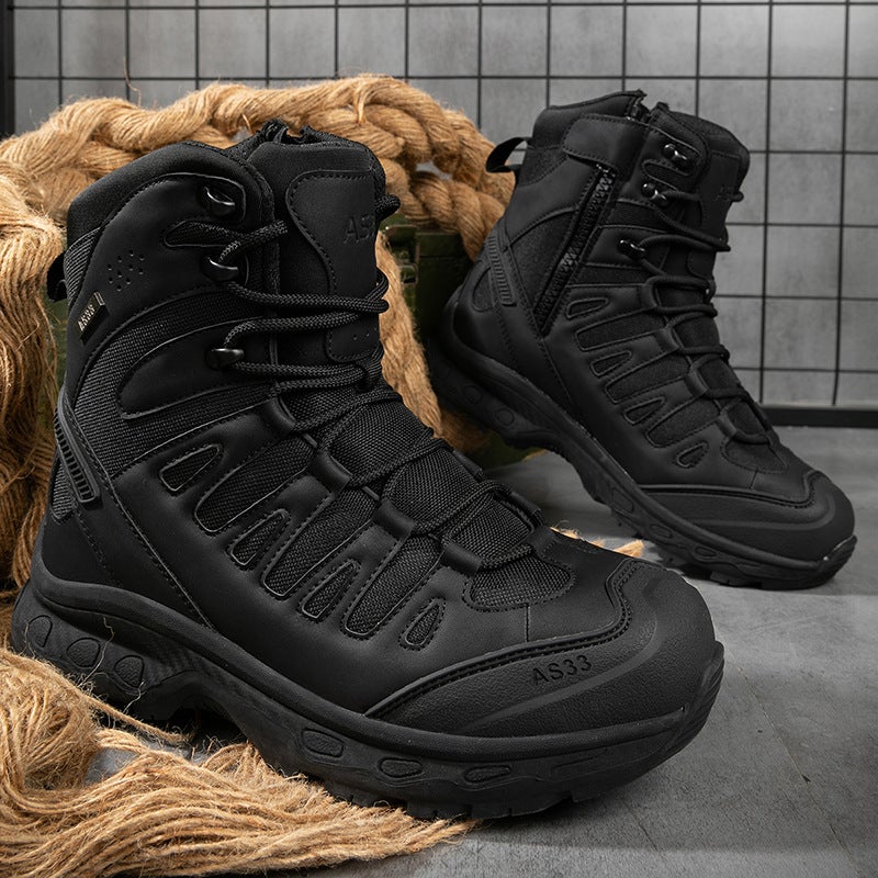2025 Large Size 39--47 Combat Boots Men'S Outdoor Boots High-Top Boots Tactical Boots Hiking Desert Men'S Boots - Image 1