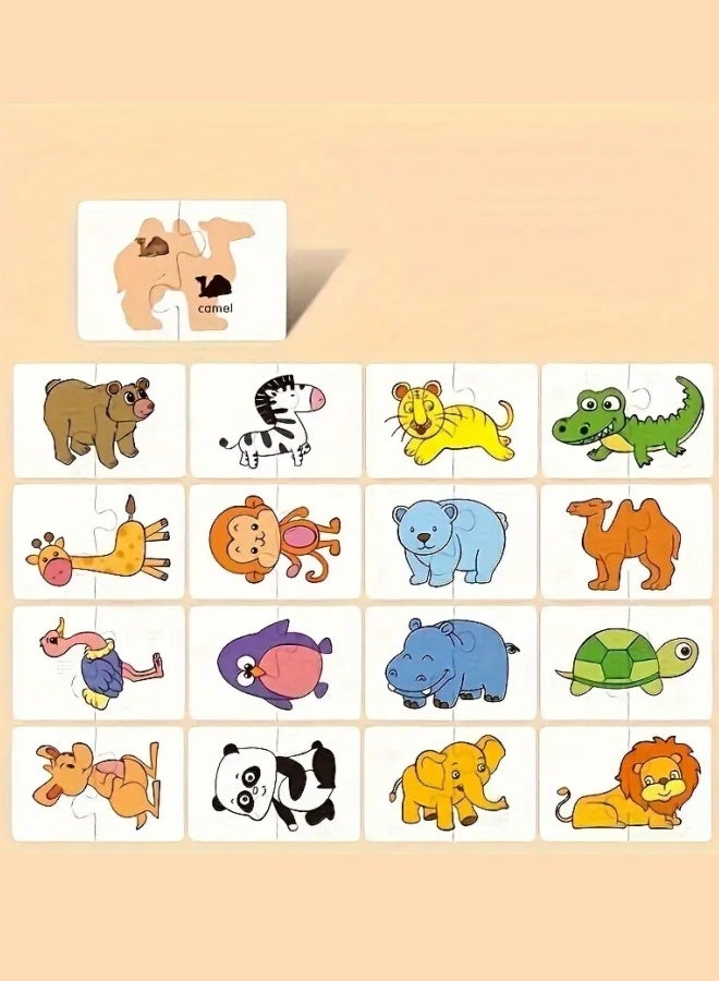 Learn About Animals, Early Childhood Puzzles, The Best Gift for Family Gatherings, Intellectual Development, Parent-Child Time  - Image 1