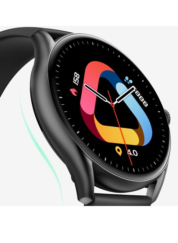كيو سي واي ساعة جي تي الذكية مع شاشة ريتينا AMOLED HD، عرض سطوع ضوء الشمس، مراقبة الصحة، بطارية تدوم 10 أيام و100+ وضع رياضي - Image 5