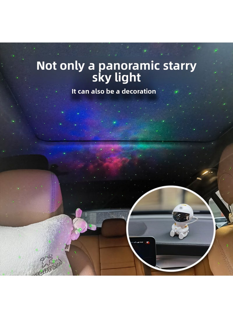 Astronaut Star Projector Nebula Galaxy Projector Night Light 360°Rotation Magnetic Head Nebula Lamp For Bedroom Kids Room Ceiling Room Decoration White 85mm*76mm*125mm - Image 2