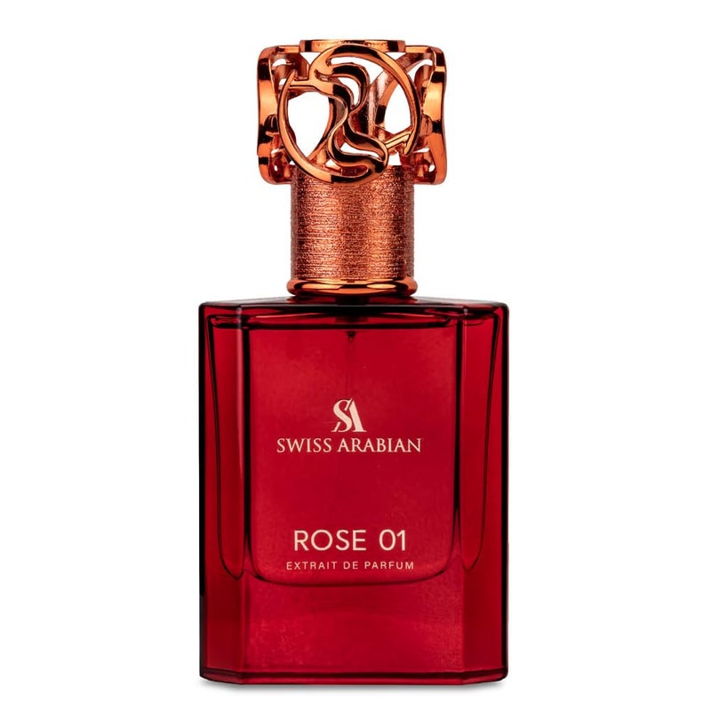 Swiss Arabian Rose 01 - Luxury Products From Dubai - Long Lasting, Addictive Personal EDP Spray Fragrance - Seductive Signature Aroma - 1.7 Oz - Image 1