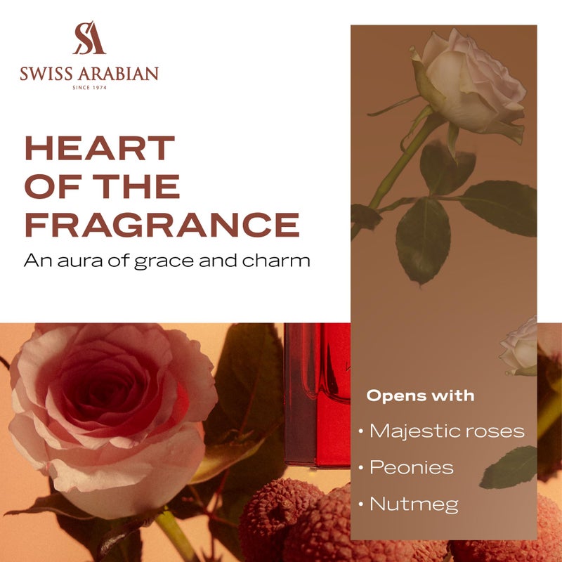 Swiss Arabian Rose 01 - Luxury Products From Dubai - Long Lasting, Addictive Personal EDP Spray Fragrance - Seductive Signature Aroma - 1.7 Oz - Image 4