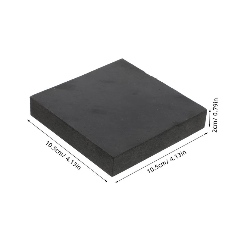 2 Pcs Black Rubber RV Stabilizer Pads Non Slip Square Buffer Blocks for Travel Trailers Campers - Image 3