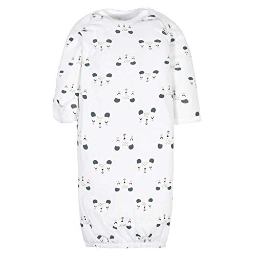 GerberBaby Girls4-Pack Sleeper GownBear PinkPreemie - Image 3