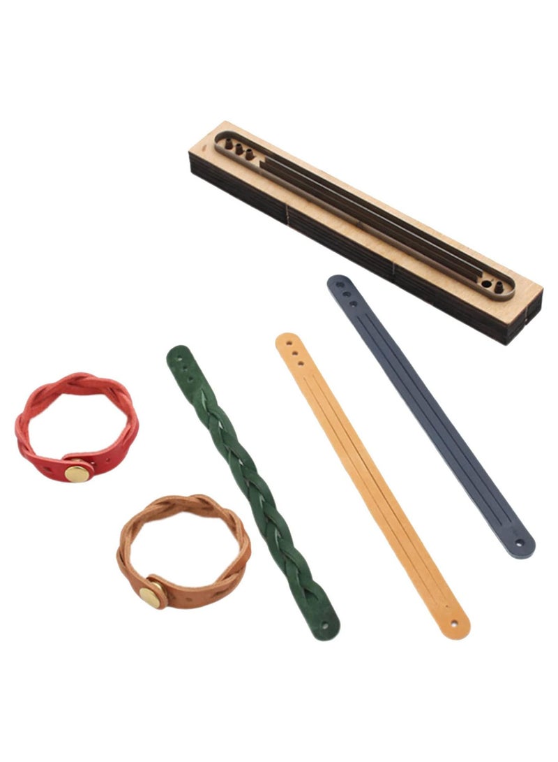 GGOOT Leather Cutting Dies Scrapbook Embossing Wooden Die Cutting Leather Die Cutter Leather Mold Leathercraft Tool for DIY Crafts Bracelets Jewelry Making - Image 3