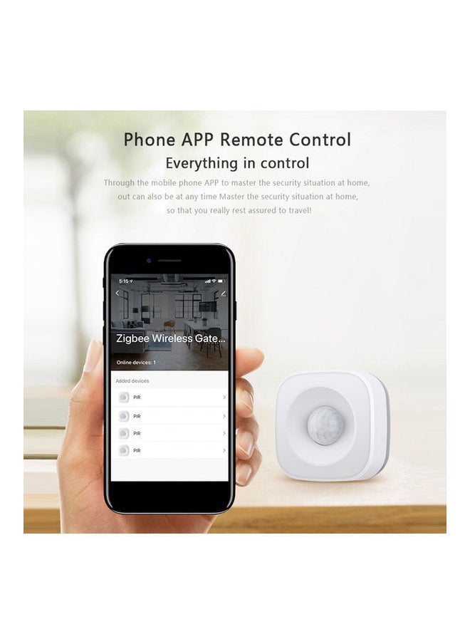 NIBEMINENT Tuya Powered ZigBee PIR Motion Sensor Wireless Passive Infrared Detector 360° Detection Angle Security Burglar White 8 x 5 8cm  - Image 5