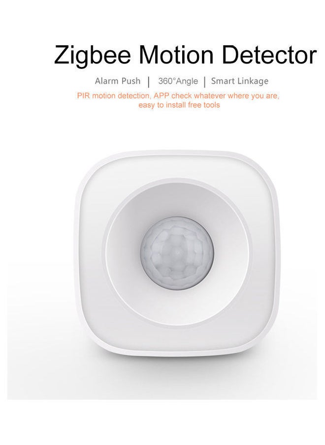NIBEMINENT Tuya Powered ZigBee PIR Motion Sensor Wireless Passive Infrared Detector 360° Detection Angle Security Burglar White 8 x 5 8cm  - Image 4