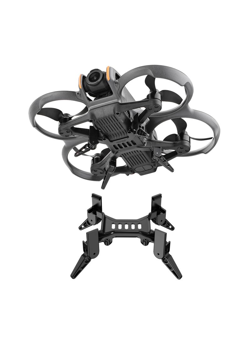 Avata 2 Landing Gear, for DJI Avata 2 Drone Accessories, Foldable Extended Landing Legs Kit, Protective Cover Case Shell Extension Kit Quick Release for DJI Avata 2 Drone Protector Accessories - Image 1