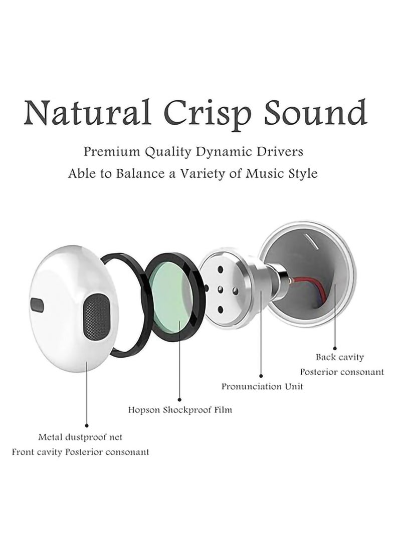 Headphones For Apple Products Earphones Wired Stereo Sound Earbuds With Microphone and Volume Control Compatible With iPhone 14/13/12/SE/11/XR/XS/X/7/7 Plus/8/8P, Supports All iOS Systems