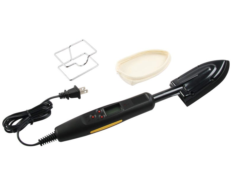 O'SKOOL Edge Banding Iron 100–200°C with Digital Display, Adjustable Heat Sealing Tool for Veneer & Tacking, °C/°F Switchable 110V, VL01 - Image 1