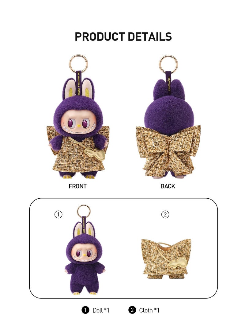 LABUBU × Pronounce - Wings of Fortune Vinyl Plush Hanging Card,Toys for Modern Home Decor, Collectible Toy Set for Desk Accessories, 1PC - Image 3