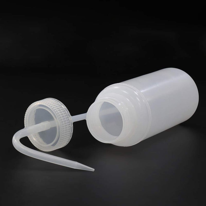 ULAB Scientific Wash Bottle Set, 1 of Each for Self-Venting Safety Wash Bottles of Distilled Water and Ethyl Alcohol, Vol.500ml, LDPE Material, 1pc of General Wide-Mouth wash Bottle, LDPE Material - Image 5
