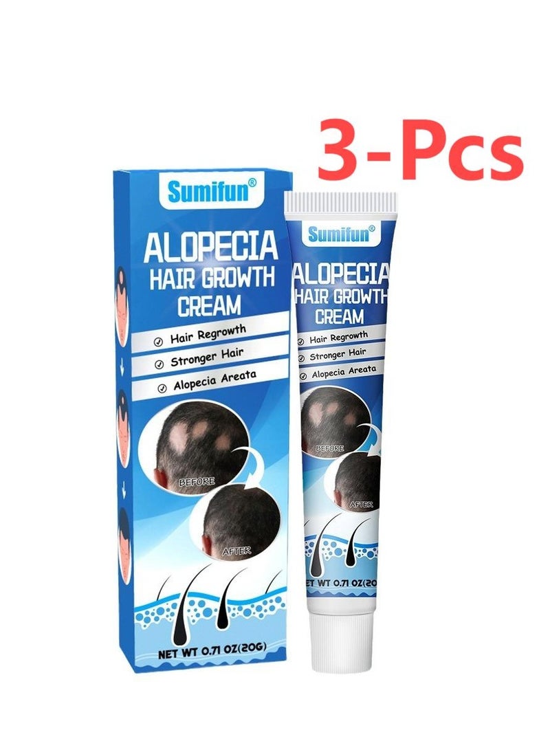 سوميفون كريم نمو الشعر من 3 قطع لعلاج الثعلبة، لتعزيز نمو شعر الرجال، ومنع تساقط الشعر - Image 4