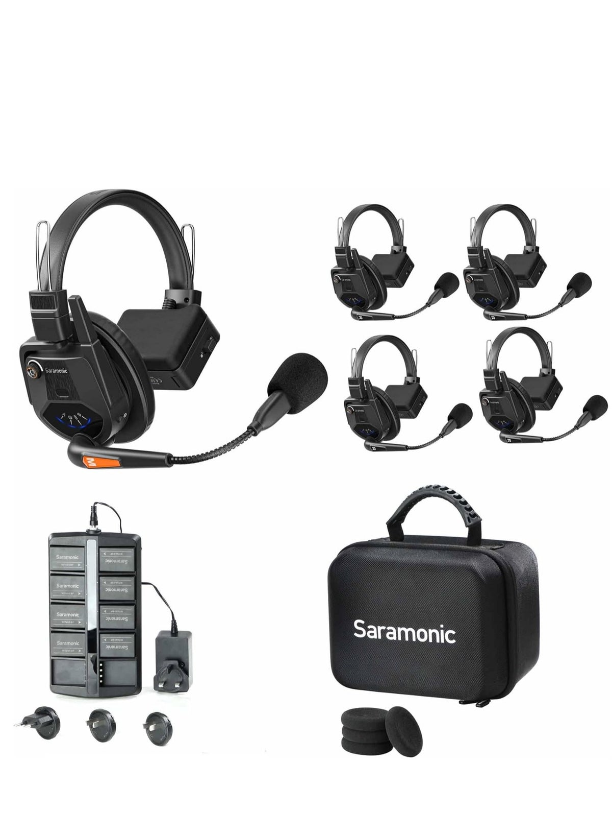 Saramonic Saramonic witalk9-5s fullduplexwireless 5-bay charger 5 BATTERIES Z9A75A6430223138EE8EFZ