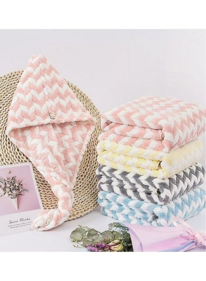 Microfiber Hair Drying Towel for Women and Girls – Soft Luxury Hair Turban – Super Absorbent Quick Dry Hair Wrap Cap – Lightweight and Comfortable Hair Towel for Daily Use, Home, Gym, and Travel - Image 1