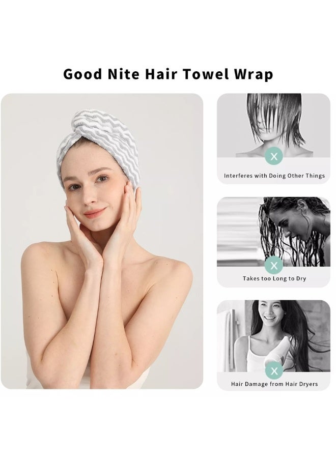 Microfiber Hair Drying Towel for Women and Girls – Soft Luxury Hair Turban – Super Absorbent Quick Dry Hair Wrap Cap – Lightweight and Comfortable Hair Towel for Daily Use, Home, Gym, and Travel - Image 5