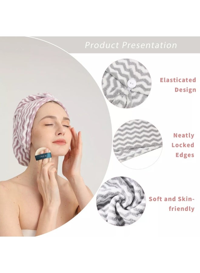 Microfiber Hair Drying Towel for Women and Girls – Soft Luxury Hair Turban – Super Absorbent Quick Dry Hair Wrap Cap – Lightweight and Comfortable Hair Towel for Daily Use, Home, Gym, and Travel - Image 4