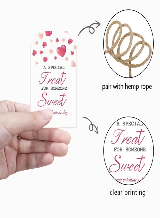 Aukolass Happy Valentine's Day Tags, Valentine's Day Gift Tags with String for Sweet Themed Party or Valentine' Day Thank You Gift Tags Great for Party Favors (Sweet) - Image 3