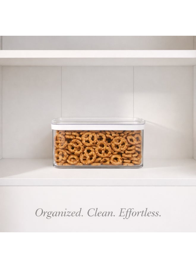 Homesmiths 900 ml Airtight Clear Storage Container – BPA‑Free Food Storage Canister with Leak‑Proof Lid for Pantry, Kitchen, Snacks, Coffee, Sugar, Rice & Meal Prep Organization - Image 3