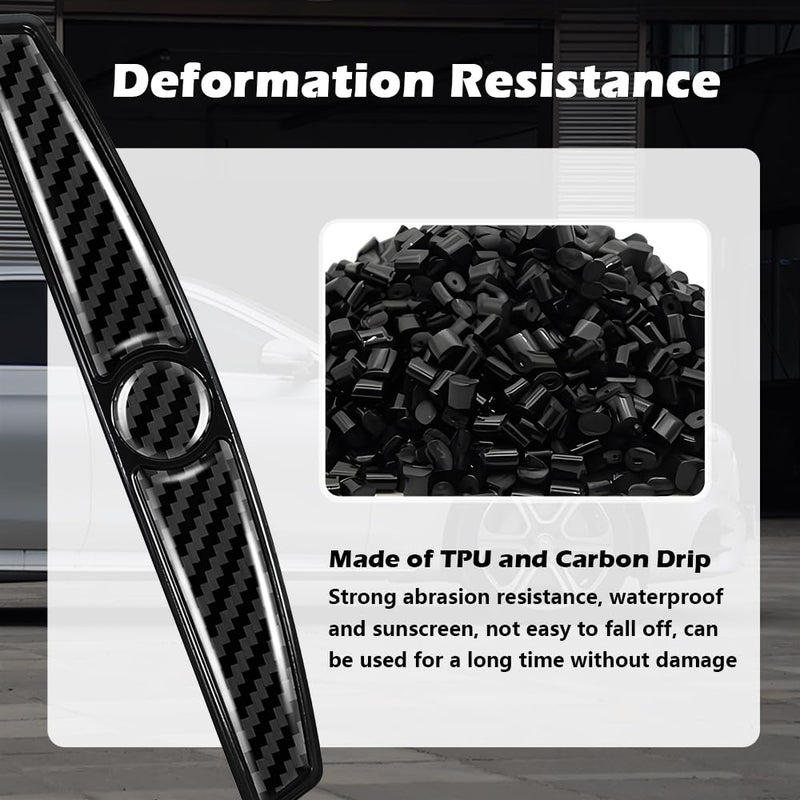 YGDMD 4PCS Carbon Fiber Car Door Protector Edge Guards,Thicker Door Guard for Cars Provides Impact and Anti-Scratch Protection,Universal Self-Adhesive Doors Protectors for Vehicles - Image 4