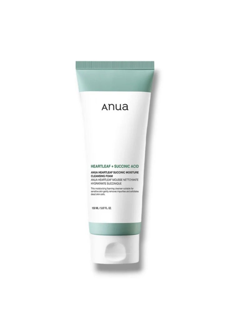 Anua Heartleaf Succinic Acid Moisture Cleansing Foam 150Mlml - Image 1