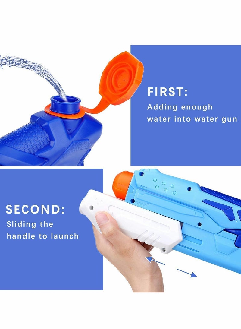 Excefore Water Gun for Kids and Adult 1PCS Water Pistol 300ML Big Water Gun with 9 Meters Range for Party Blaster Swimming Beach Summer Pool Bath Beach Toys Water Outdoor Fighting Gifts for Children - Image 4