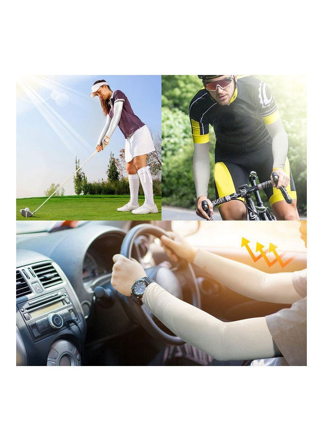 NIBEMINENT 3 Pairs Summer Outdoor Sport Cycling Breathable UV Sun Protection Arm Sleeves 0.076kg - Image 4