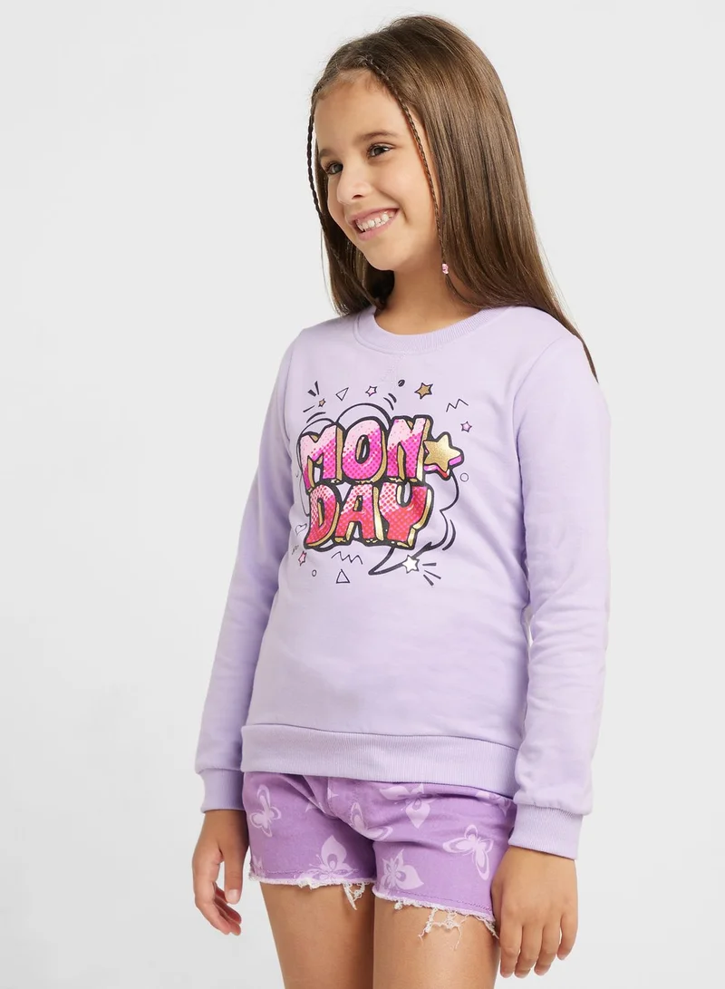 Pinata Girls Casual Printed Sweatshirt