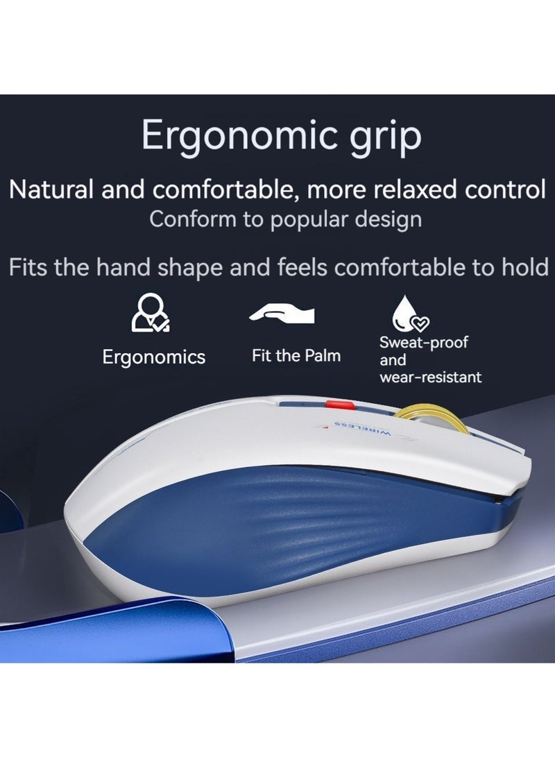 general New silent wireless rechargeable mouse compact office portable notebook desktop computer home adjustable DPI thin and light mouse - Image 3