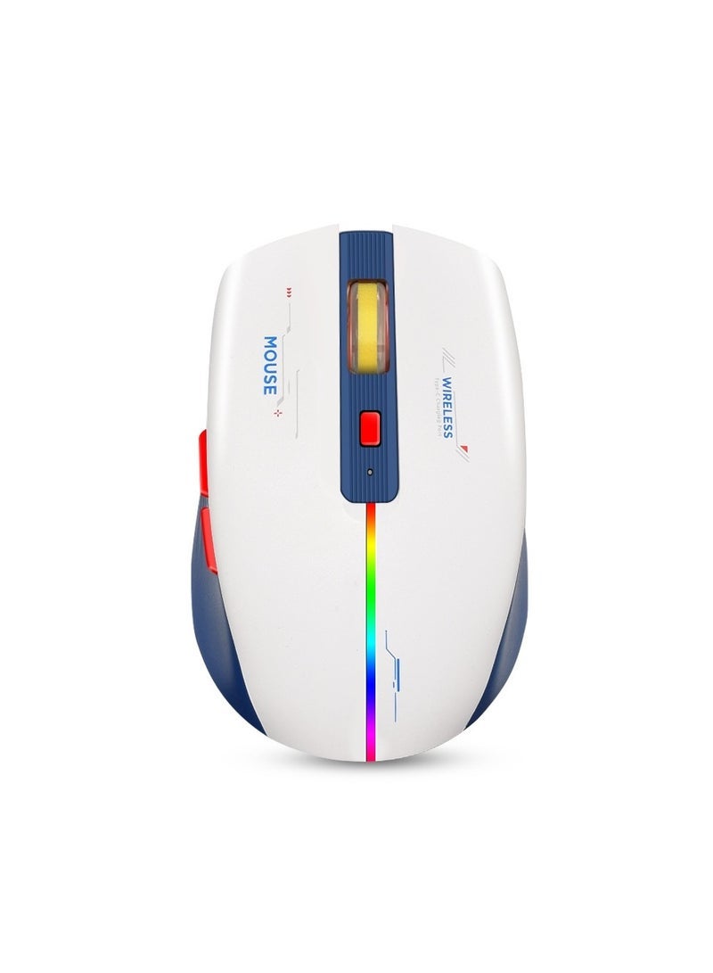 general New silent wireless rechargeable mouse compact office portable notebook desktop computer home adjustable DPI thin and light mouse - Image 1