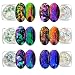 KUKA Iridescent Glitter Chameleon Nail Flakes Set of 6 Jars Light Chameleon - Image 2
