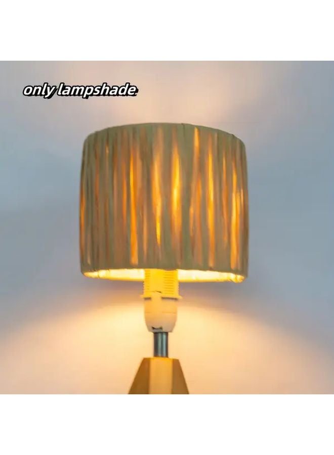 ظلال مصباح دائري منسوج على الطريقة البوهيمية، ملمس طبيعي، تركيب سهل، ديكور للمنزل والمكتب - Image 2