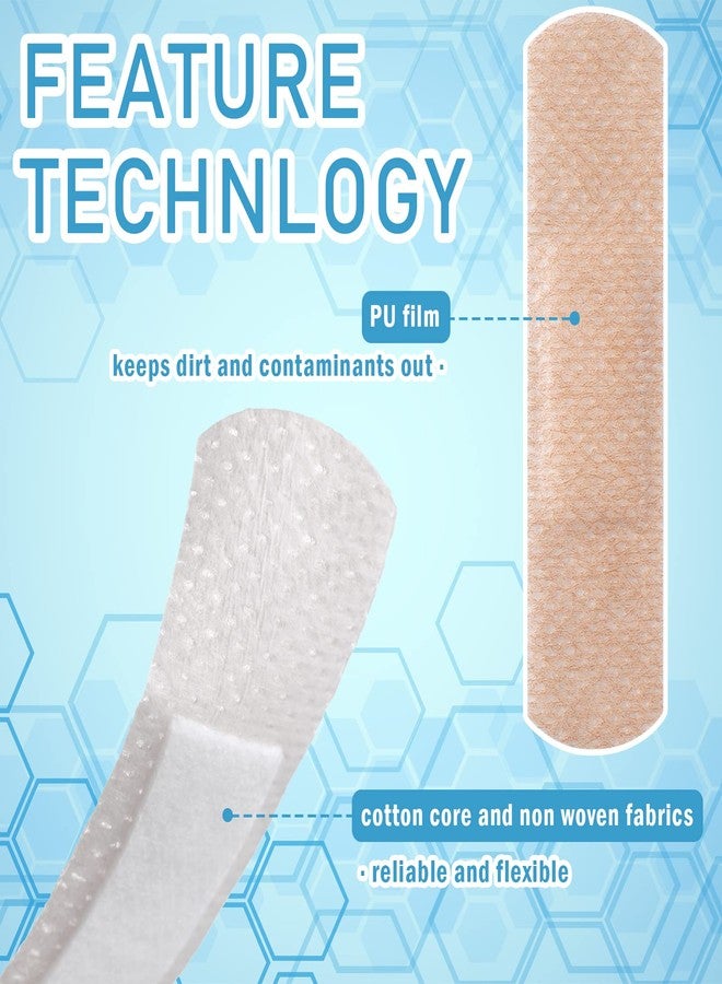 Funtery 100 Pcs Silicone Adhesive Bandages Bulk Sensitive Skin Painless Removal Bandages for Sensitive Fragile Skin Elderly Painless Removal Delicate - Image 5