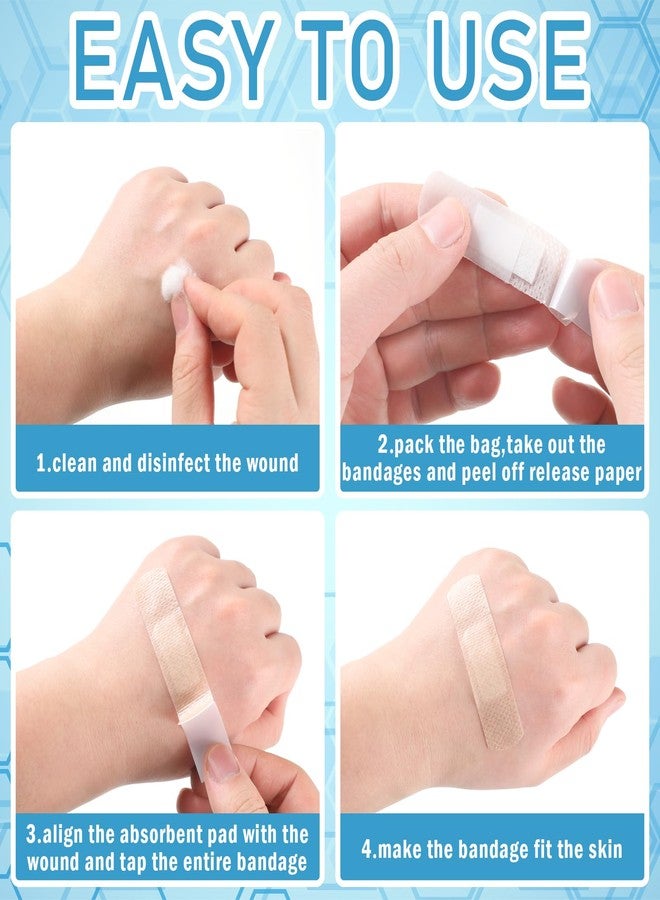 Funtery 100 Pcs Silicone Adhesive Bandages Bulk Sensitive Skin Painless Removal Bandages for Sensitive Fragile Skin Elderly Painless Removal Delicate - Image 4