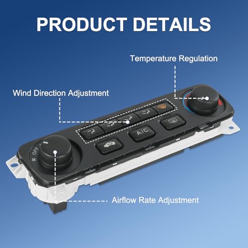 DICMIC وحدة التحكم في مناخ ديميك A/C متوافقة مع هوندا أكورد 2001-2002 استبدال# 79600-S84-A21ZA - Image 4