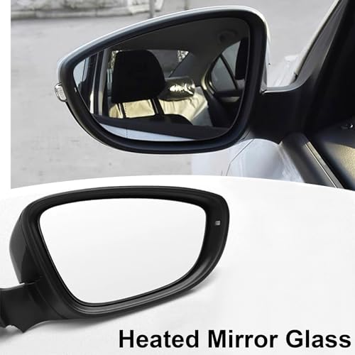 LEPEVNEY LEPEVEY 1-Pack Passenger Side (Right) Heated Mirror Glass for 2011-2015 Volkswagen CC, Eos, Passat – Convex Replacement with Backing Plate - Image 3