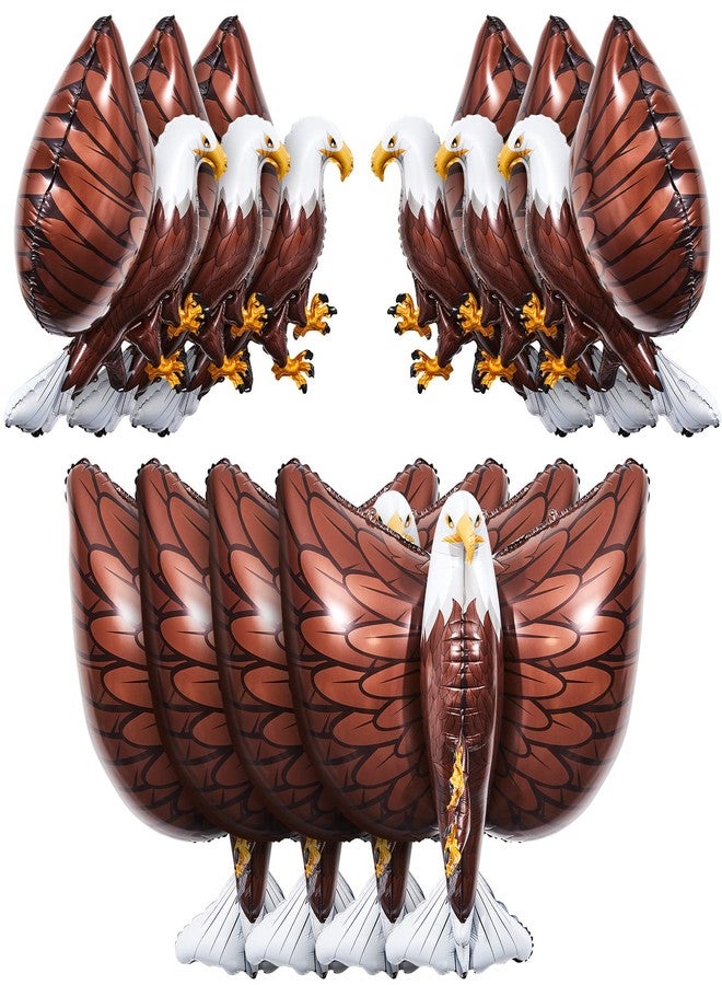 Lewtemi 10 Pcs Eagle 4th of July Balloons, 32 x 26 Inch Giant 3D Realistic Inflatable Animal Eagle Balloon Bird Party Decoration for Baby Shower Birthday Party Favors Supplies - Image 1