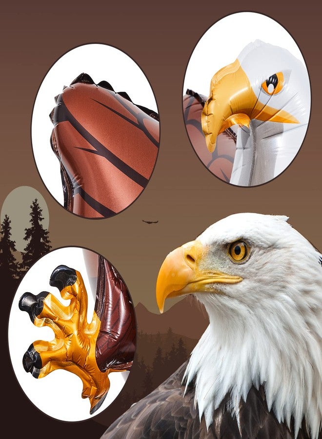 Lewtemi 10 Pcs Eagle 4th of July Balloons, 32 x 26 Inch Giant 3D Realistic Inflatable Animal Eagle Balloon Bird Party Decoration for Baby Shower Birthday Party Favors Supplies - Image 5