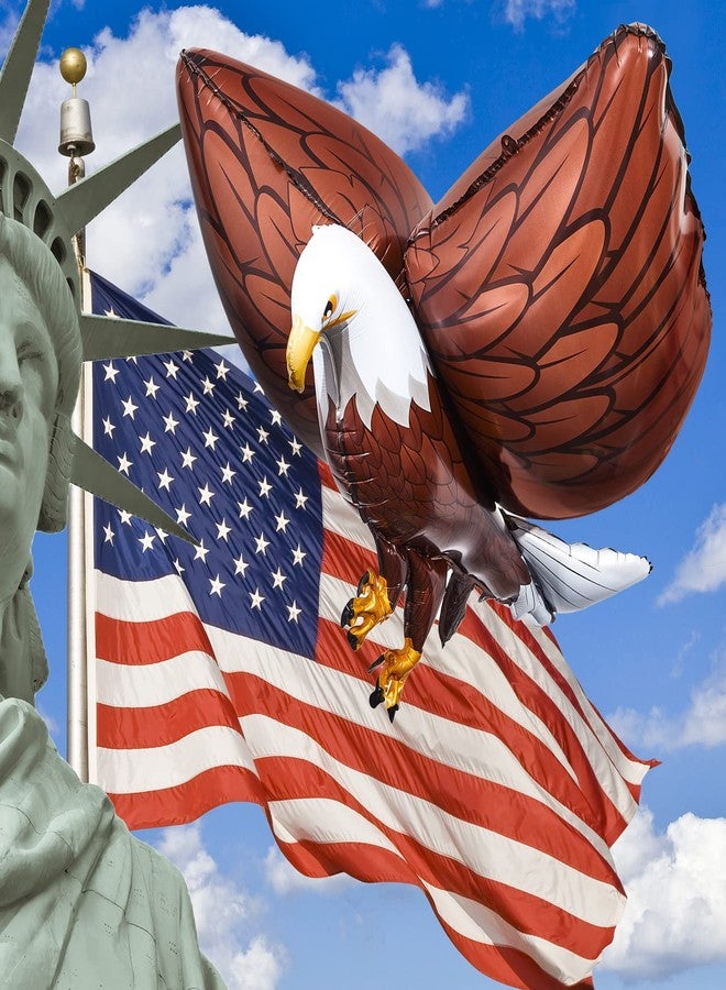 Lewtemi 10 Pcs Eagle 4th of July Balloons, 32 x 26 Inch Giant 3D Realistic Inflatable Animal Eagle Balloon Bird Party Decoration for Baby Shower Birthday Party Favors Supplies - Image 3