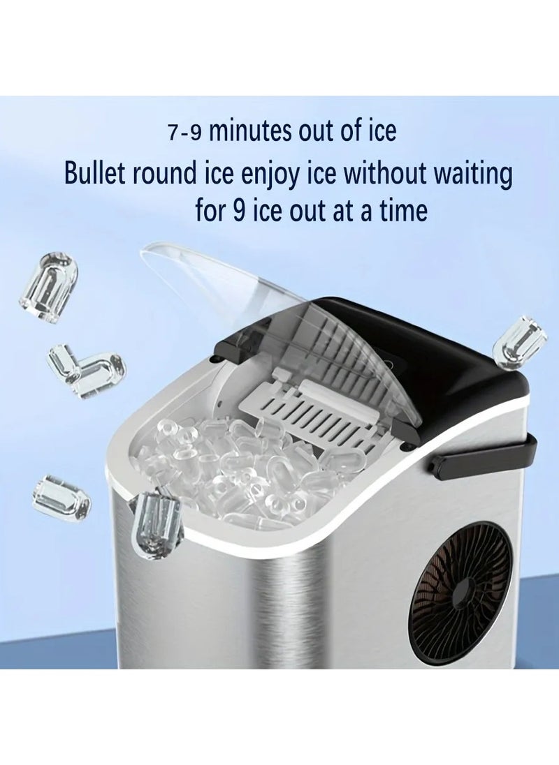 Generic Ice Maker Machine – Portable Countertop Ice Maker Soft Pebble Ice Cubes for Home, Office, Parties & Beverages Quiet & Fast Ice Production  - Image 3