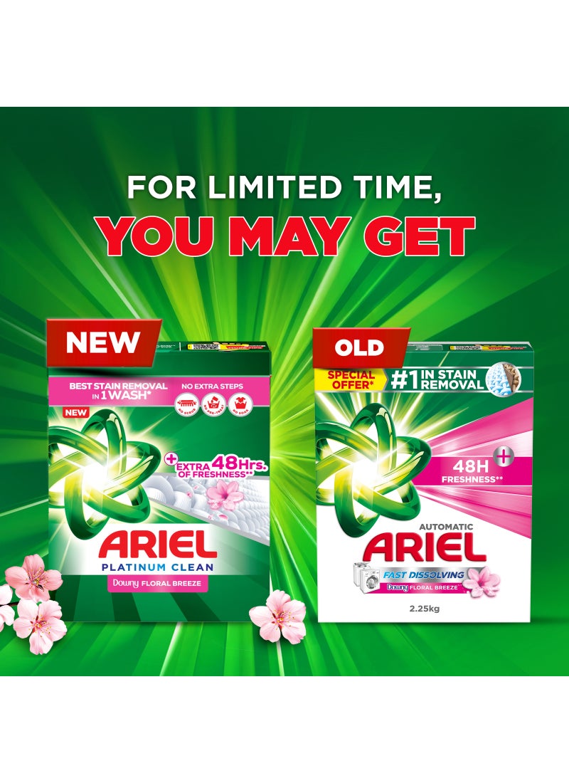 Ariel Fast Dissolving Laundry Detergent Powder With Floral Breeze Dual Pack 2 x 2.5kg - Image 3