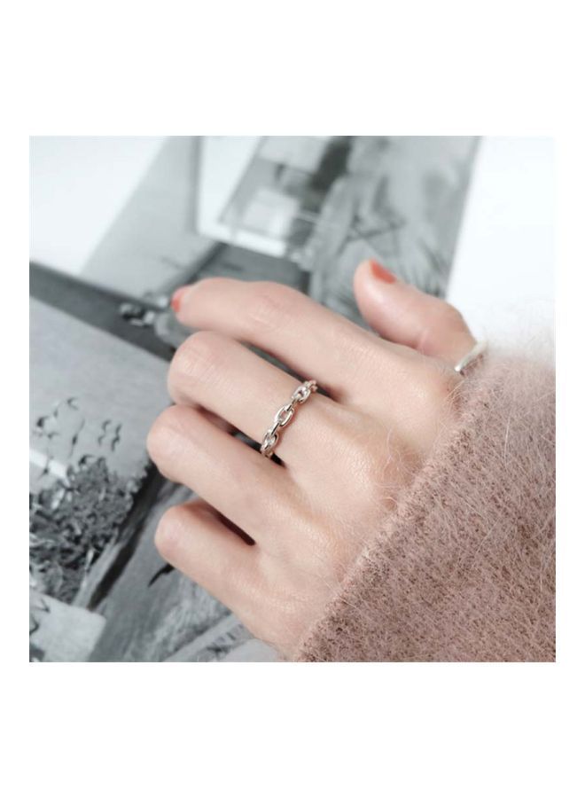 NIBEMINENT 925 Sterling Silver Vintage Chain Ring - Image 2