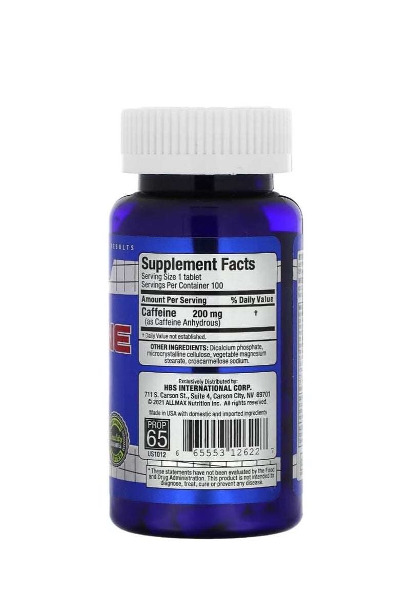 أول ماكس أقراص الكافيين الأساسية 200 ملغ 100 قرص - Image 2