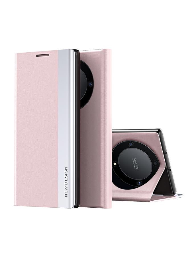 S-TOP Case For Honor X9a Side Electroplated Adsorption Leather Phone Case - Image 1