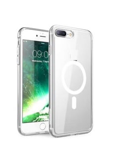 Magnetic Phone Case for iPhone 8 Plus and 7 plus and Wireless Charging MagSafe Clear