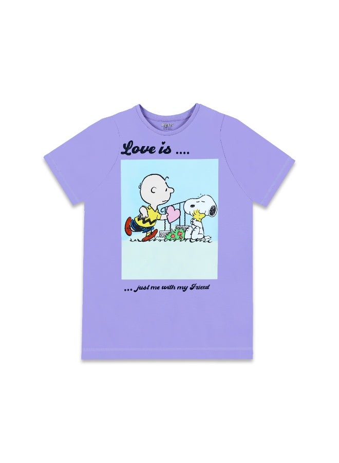 Peanuts   Girl's Short Sleeve T-Shirt - Image 1