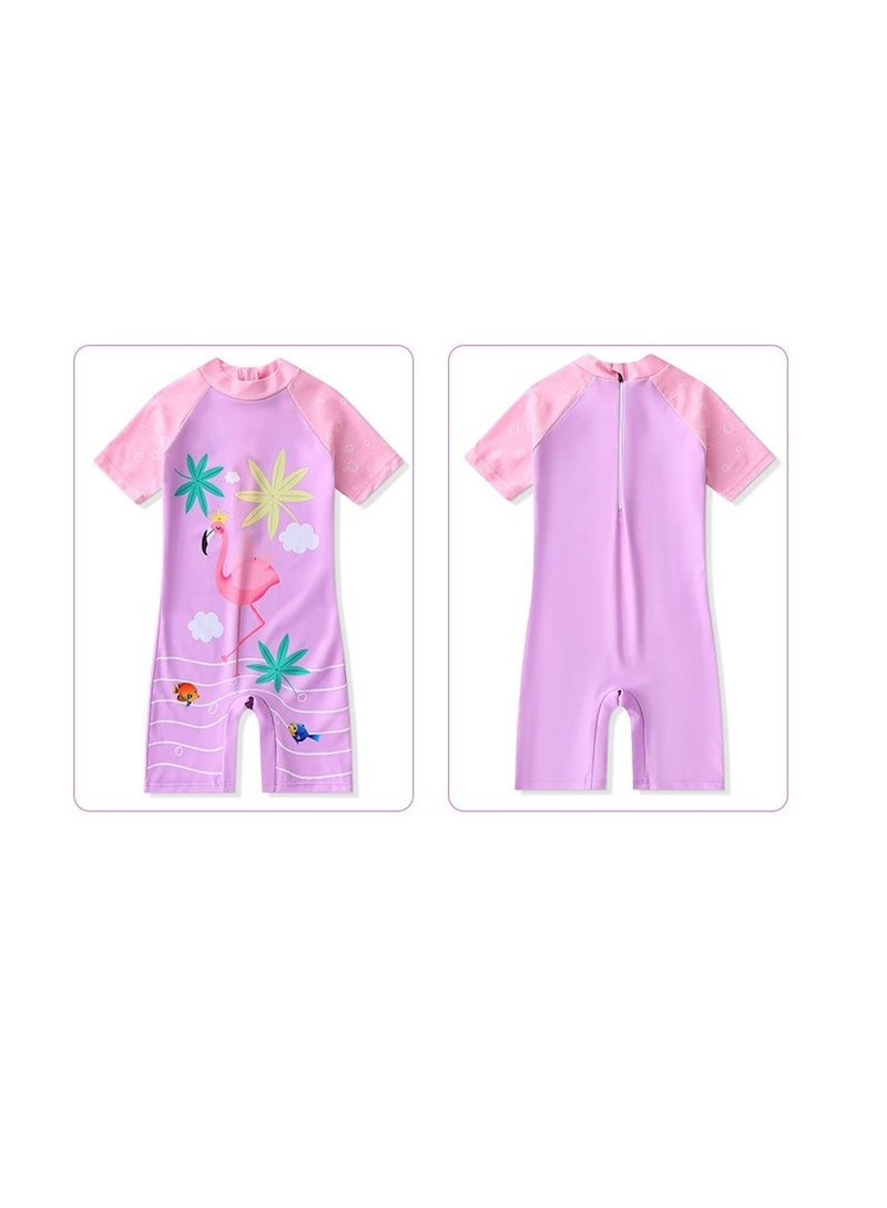 YD Long Sleeved Beach Sunscreen Children's One Piece Swimsuit - Image 2