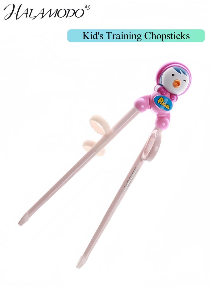 HALAMODO Kid Chopsticks, Training Chopsticks with Animals, Petty Edison Pattern Training Chopsticks for Toddler Beginners Baby Children  - Image 1