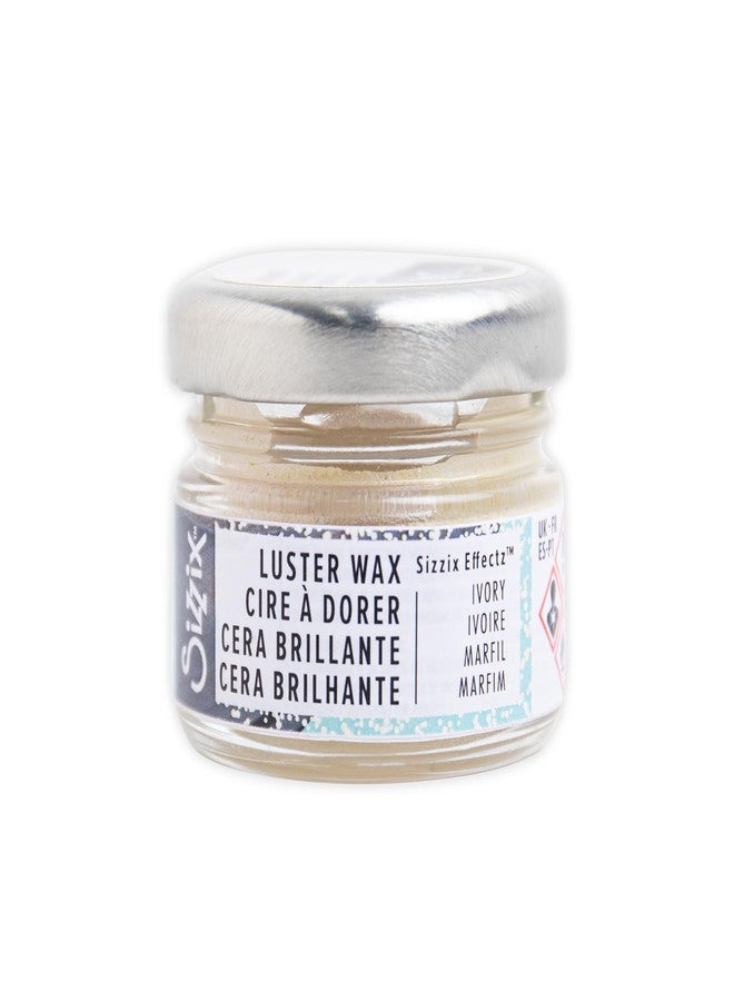 Sizzix Effectz Luster Ivory 20ml | 666173 | Metallic Wax for Papercraft, Scrapbooking, Cardmaking & More, One Size - Image 1